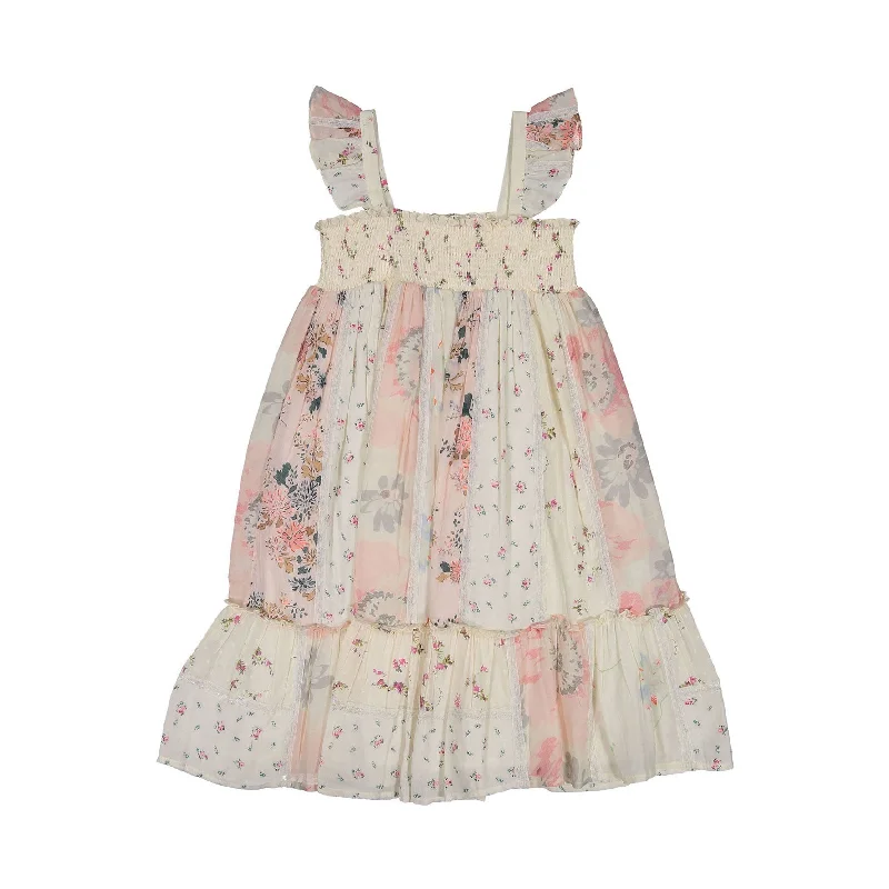 Pet Products Bonpoint Rose Floral Patchwork Nestina Sundress