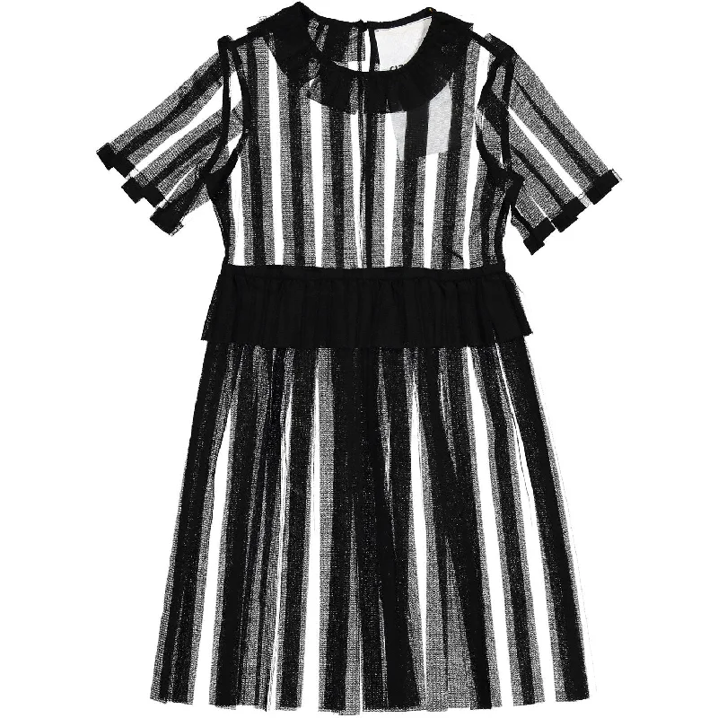  Caroline Bosmans Black Stripe Dress