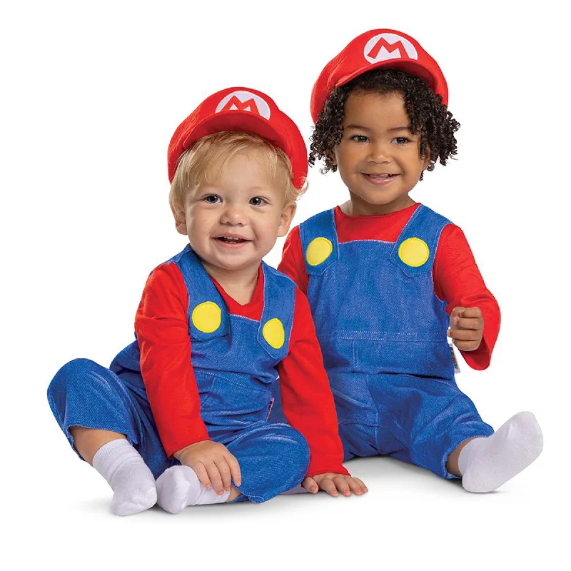 - Cat hair ball removal and hair removal cream Nintendo Super Mario Bros Mario Costume for Babies, Red and Blue Jumpsuit - Cat hair ball removal and hair removal cream Nintendo Super Mario Bros Mario Costume for Babies, Red and Blue Jumpsuit