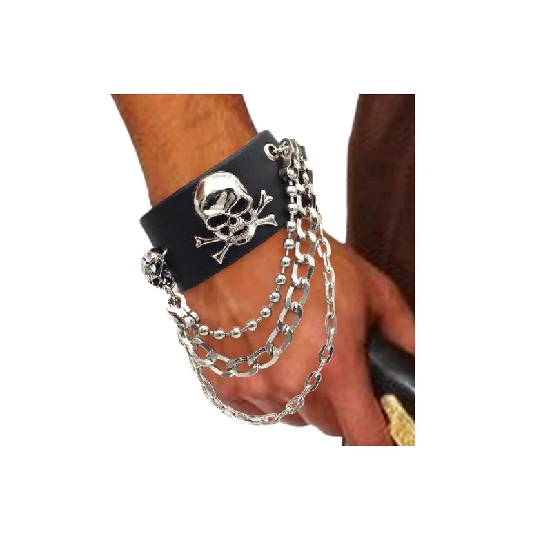 - Elderly dog ​​joint care mattress Leatherlike Skull Wristband for Adults, 1 Count