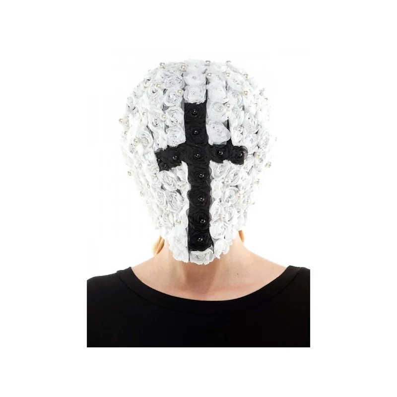 - Dog disposable foam shower gel Full Face Mask With Black Cross for Adults, 1 Count - Dog disposable foam shower gel Full Face Mask With Black Cross for Adults, 1 Count