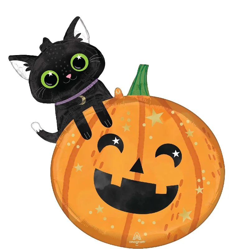 - Deodorizing cat litter tofu litter Cat and Pumpkin Supershape Balloon, 24 Inches, 1 Count