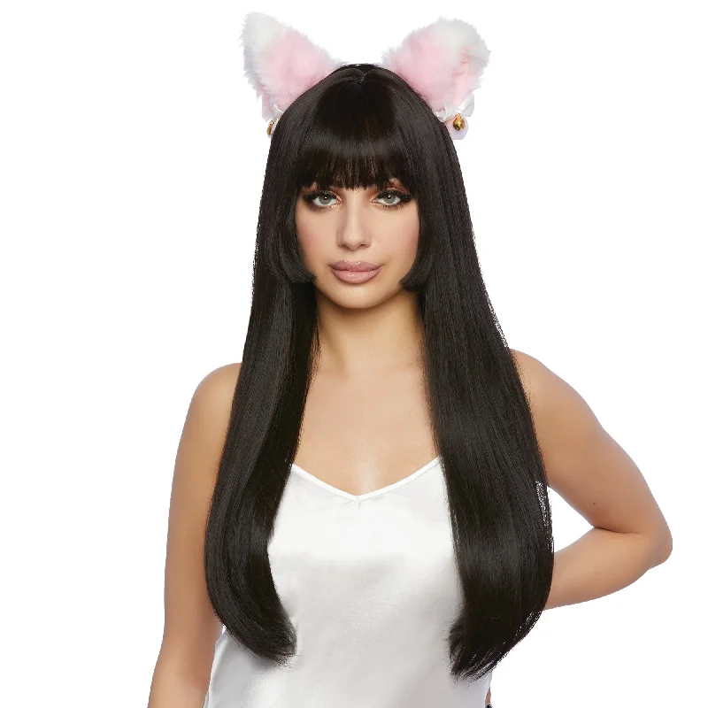 - Pet diabetes prescription food Hitoha Black Long Wig for Adults