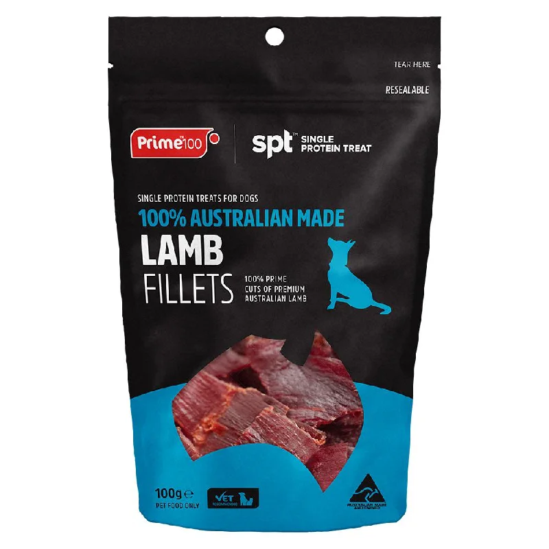 Prime 100 Dog SPT Lamb Fillet Treats 100g