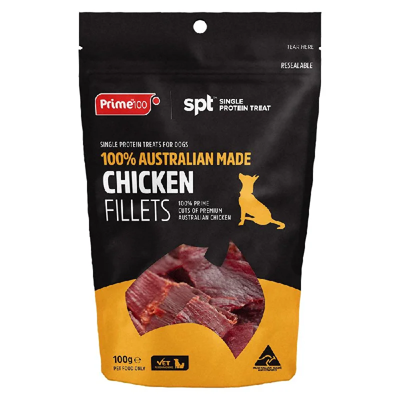 Prime 100 Dog SPT Chicken Fillet Treats 100g