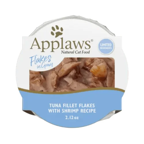 Side Dish Cat Treat - GRAVY - Grain Free Grilled Tuna Flakes with Shrimp - 60 g