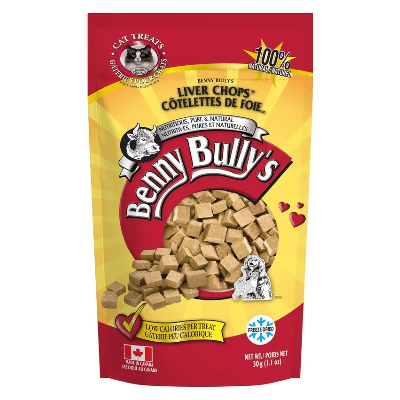 Freeze Dried Cat Treat - Beef Liver Chops - 30 g