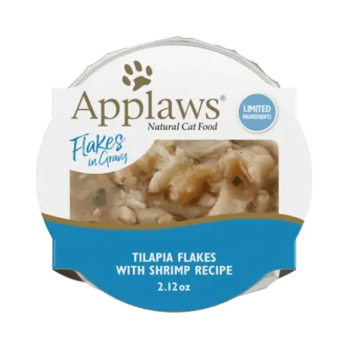 Side Dish Cat Treat - GRAVY - Grain Free Tilapia Flakes with Shrimp - 60 g