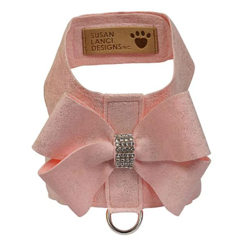 Nouveau Bow Tinkie Harness: Puppy Pink Glitzerati