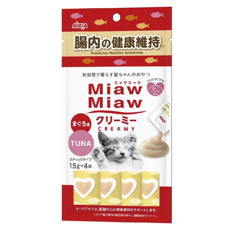 Aixia Miaw Miaw Creamy Tuna - Promotes Healthy Intestines 15g x 4 (MMCM9)